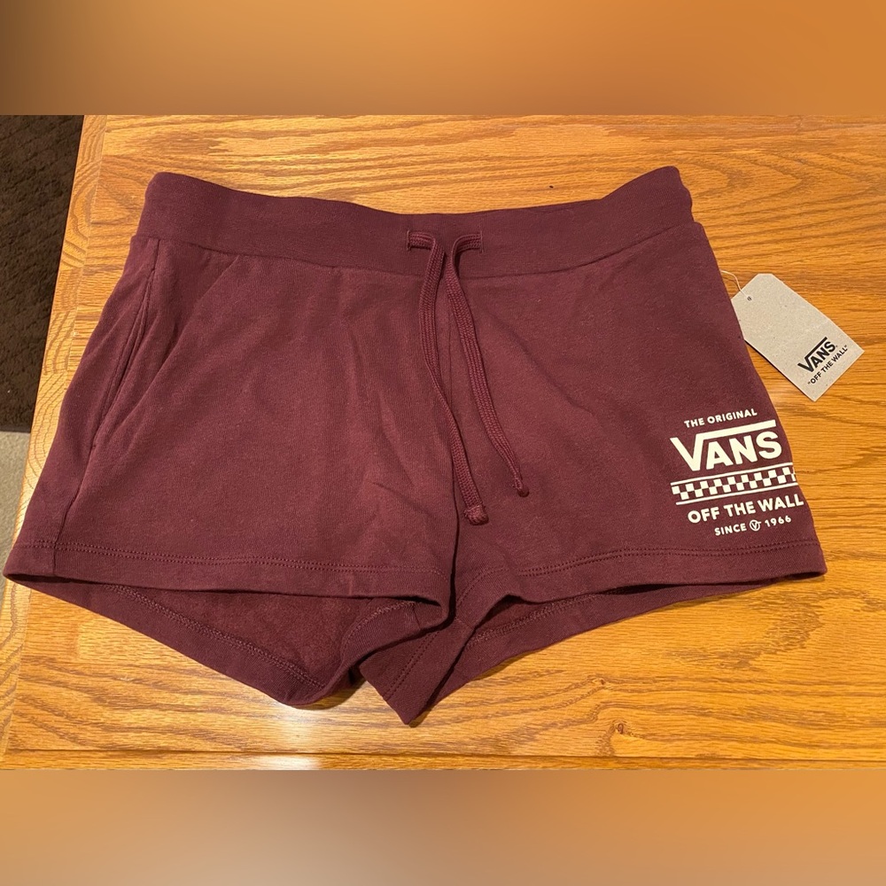 NWT Vans Burgundy Shorts